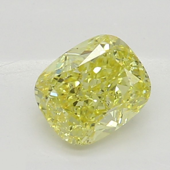 Prírodný farebný diamant s GIA certifikatom cushion fancy intense žltý 0.34 ct SI2 3116960063_Y6