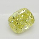 Farebný diamant cushion, fancy intense žltý, 0,34ct, GIA