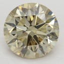 Farebný diamant okrúhly briliant, fancy žltohnedý, 7,31ct, HRD