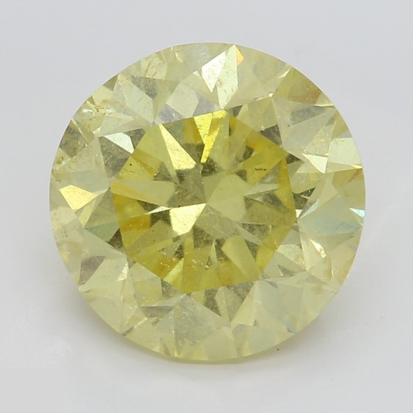 Prírodný farebný diamant s GIA certifikatom okrúhly briliant fancy intense žltý 3.36 ct I2 7829800117_Y6