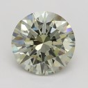 Farebný diamant okrúhly briliant, fancy sivasto žltozelený, 1,04ct, GIA