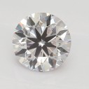 Farebný diamant okrúhly briliant, faint ružový, 0,3ct, GIA