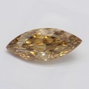Farebný diamant markíz, fancy hnedožltý, 0,8ct, GIA