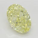 Farebný diamant oval, fancy žltý, 12,38ct, GIA
