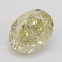 Farebný diamant oval, fancy light hnedo žltý, 7,08ct, GIA