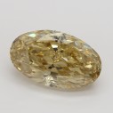 Farebný diamant oval, fancy hnedožltý, 5,52ct, GIA