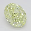 Farebný diamant oval, fancy light žltý, 4,03ct, GIA