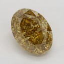 Farebný diamant oval, fancy hnedožltý, 3,02ct, GIA