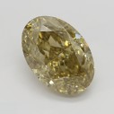 Farebný diamant oval, fancy hnedožltý, 2,16ct, GIA