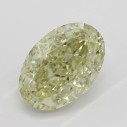 Farebný diamant oval, fancy hnedo-zeleno žltý, 2,55ct, GIA