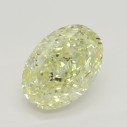 Farebný diamant oval, fancy light žltý, 1,56ct, GIA