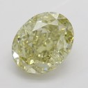 Farebný diamant oval, fancy hnedo-zeleno žltý, 1,54ct, GIA