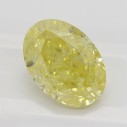 Farebný diamant oval, fancy intense žltý, 1,58ct, GIA