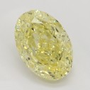 Farebný diamant oval, fancy intense žltý, 1,22ct, GIA