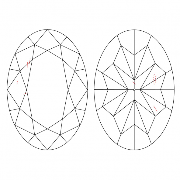 Inkluzie a cistota v prirodnom farebnom diamante oval fancy žltý 1.02 ct VS1 6826680136_Y5 Inkluzie a cistota v prirodnom farebnom diamante oval fancy žltý 1.02 ct VS1 6826680136_Y5