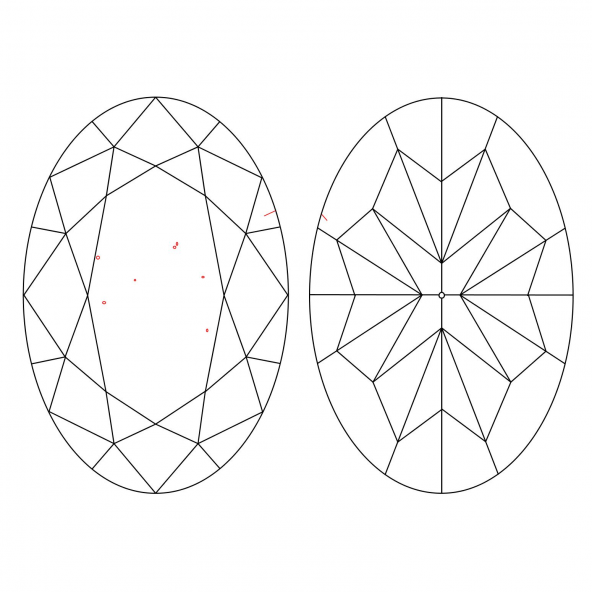 Inkluzie a cistota v prirodnom farebnom diamante oval fancy hnedožltý 1.27 ct VS1 1841740021_Y5 Inkluzie a cistota v prirodnom farebnom diamante oval fancy hnedožltý 1.27 ct VS1 1841740021_Y5