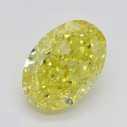 Farebný diamant oval, fancy vivid žltý, 1,33ct, GIA