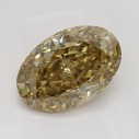 Farebný diamant oval, fancy hnedožltý, 1,03ct, GIA