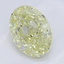 Farebný diamant oval, fancy žltý, 0,72ct, GIA