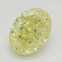 Farebný diamant oval, fancy intense žltý, 0,83ct, GIA