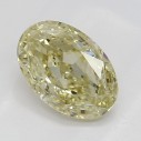Farebný diamant oval, fancy light hnedo žltý, 0,8ct, GIA