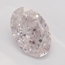 Farebný diamant oval, very light ružový, 0,7ct, GIA