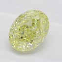 Farebný diamant oval, fancy žltý, 0,55ct, GIA