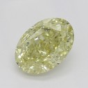 Farebný diamant oval, fancy light žltý, 0,53ct, GIA