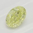 Farebný diamant oval, fancy žltý, 0,51ct, GIA
