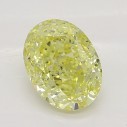 Farebný diamant oval, fancy intense žltý, 0,52ct, GIA