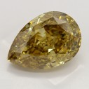 Farebný diamant slza, fancy deep hnedo žltý, 11,29ct, GIA