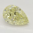 Farebný diamant slza, fancy light žltý, 2,52ct, GIA