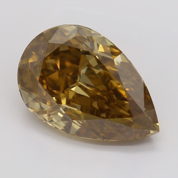 Prírodný farebný diamant s GIA certifikatom slza fancy deep tmavo žltohnedý 2.46 ct VS1 1828800221_T8