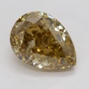 Farebný diamant slza, fancy žltohnedý, 2,16ct, GIA