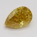 Farebný diamant slza, fancy deep hlboko nahnedlo žltý, 2,62ct, GIA