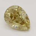 Farebný diamant slza, fancy s nahnedlo žltou farbou, 1,54ct, GIA