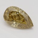 Farebný diamant slza, fancy hnedožltý, 0,81ct, GIA