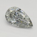 Farebný diamant slza, fancy sivý, 0,8ct, GIA