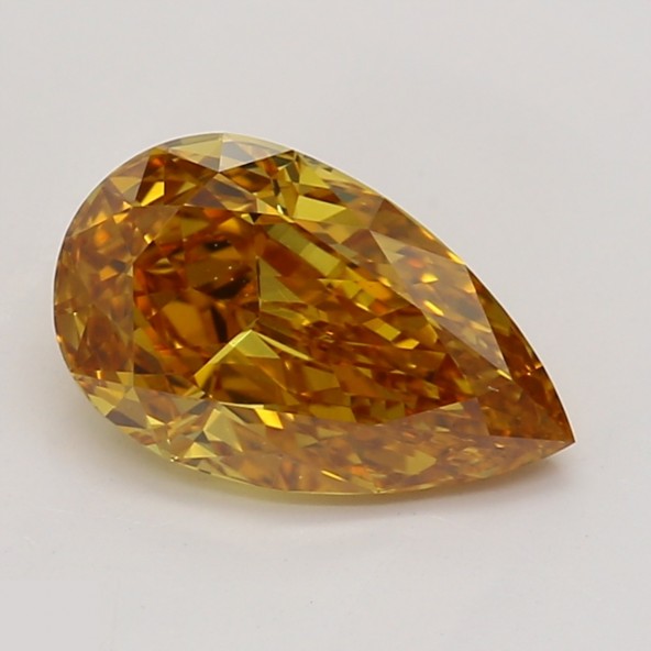 Prírodný farebný diamant s GIA certifikatom slza fancy deep hlboko žltooranžovo oranžový 0.82 ct VS1 9830230069_O8