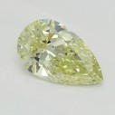 Farebný diamant slza, fancy žltý, 0,5ct, GIA
