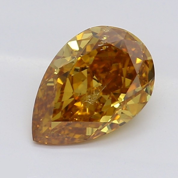 Prírodný farebný diamant s GIA certifikatom slza fancy deep tmavo žlto oranžový 0.53 ct I1 1851200030_O8