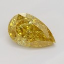 Farebný diamant slza, fancy intense oranžovo žltý, 0,5ct, GIA