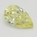 Farebný diamant slza, fancy žltý, 0,32ct, GIA