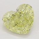 Farebný diamant srdce, fancy žltý, 8,12ct, GIA