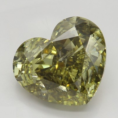 Prírodný farebný diamant s GIA certifikatom srdce fancy dark tmavohnedo nazelenalo žltý 3.03 ct I1 1829630171_Y9