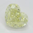 Farebný diamant srdce, fancy light žltý, 2,25ct, GIA