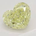 Farebný diamant srdce, fancy light žltý, 2,12ct, GIA