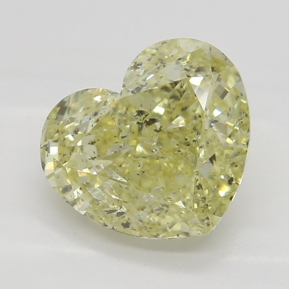 Prírodný farebný diamant s GIA certifikatom srdce fancy light žltý 2.37 ct I1 4828090344_Y4
