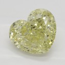 Farebný diamant srdce, fancy light žltý, 2,37ct, GIA