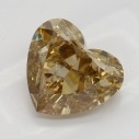 Farebný diamant srdce, fancy žltohnedý, 2,2ct, GIA